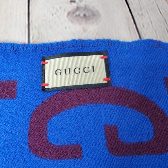 Gucci GG Jacquard Wool Scarf - Picture 4 of 5